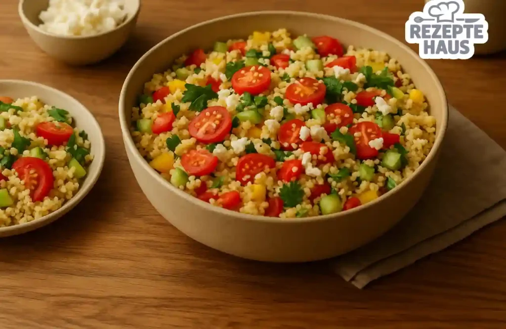 Rezept 6: Mediterraner Couscous-Salat mit Feta (für 8 Portionen)