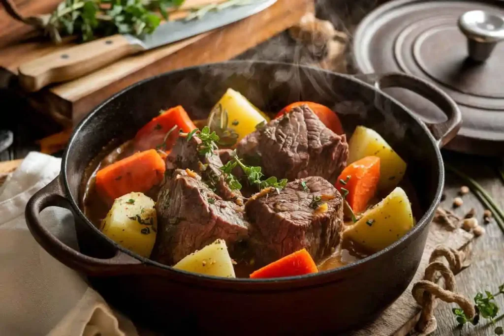 Dutch Oven Rezepte mit Kartoffeln und Fleisch